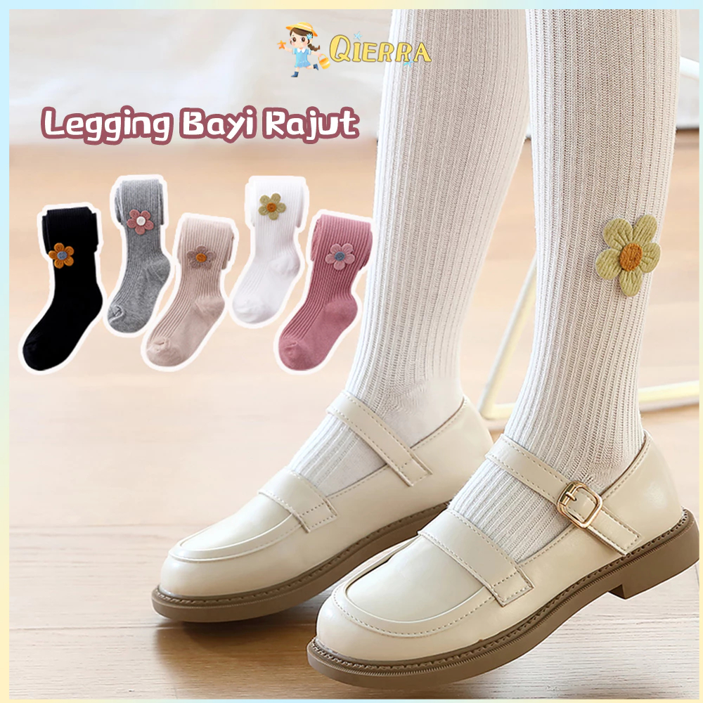COD Qierra Legging Buka Kaki Bayi/ Legging Anak Perempuan Import/ Legging Bayi 0-1 Tahun