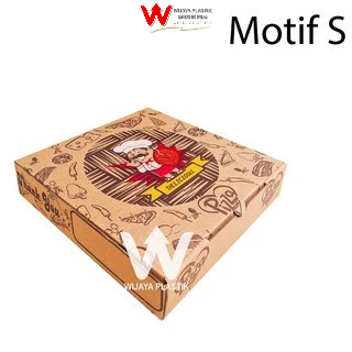 

[50Pcs] Box Pizza ( S ) 20x20 ( Polos & Motif ) --- 50 pcs @1/2 Pack | E FLUTE dus kemasan kardus corrugated 20 ekonomis murah termurah kuat 1/2 50pcs