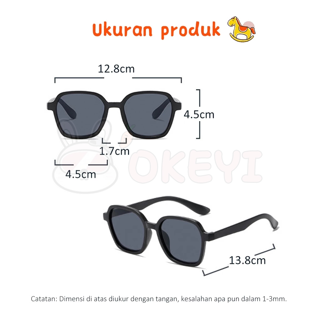 diskon okeyi kacamata hitam anak bayi korea trend aksesoris import