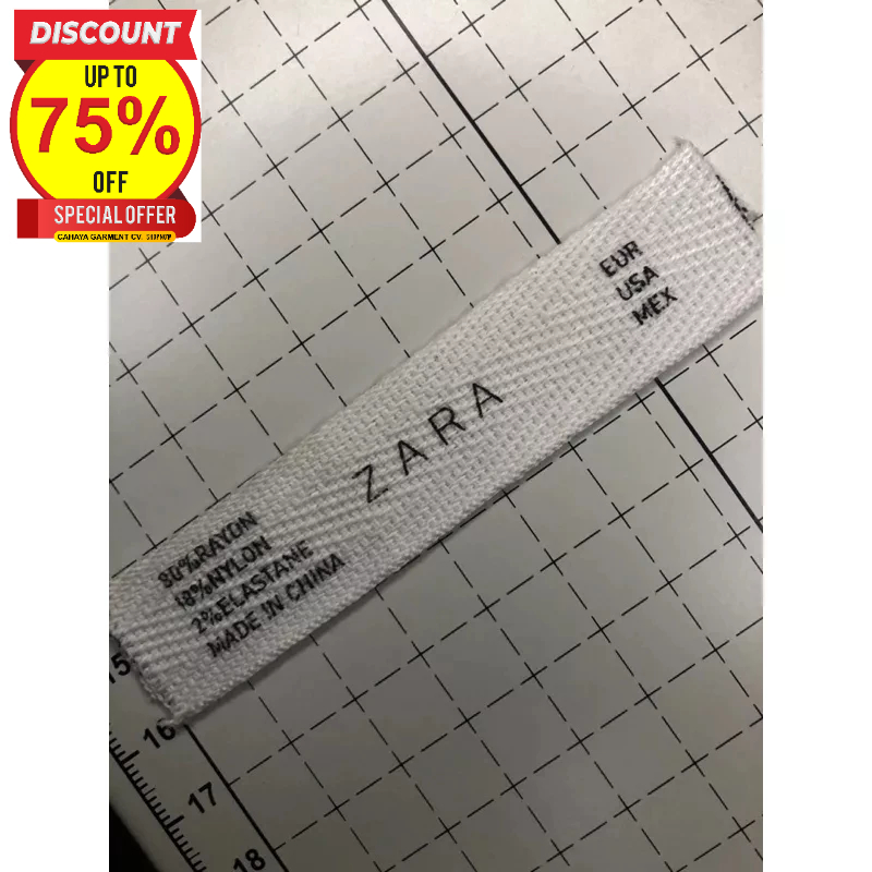 

ZARA MAIN LABEL HAND STAMP PREMIUM CO 1X DI KIRIM 600PCS