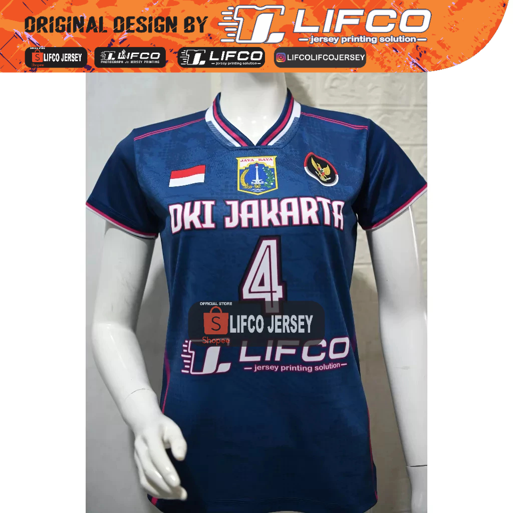 JERSEY LIFCO ORIGINAL BULAN KEMERDEKAAN NUSANTARA SERIES CEWEK -DKI JAKARTA-