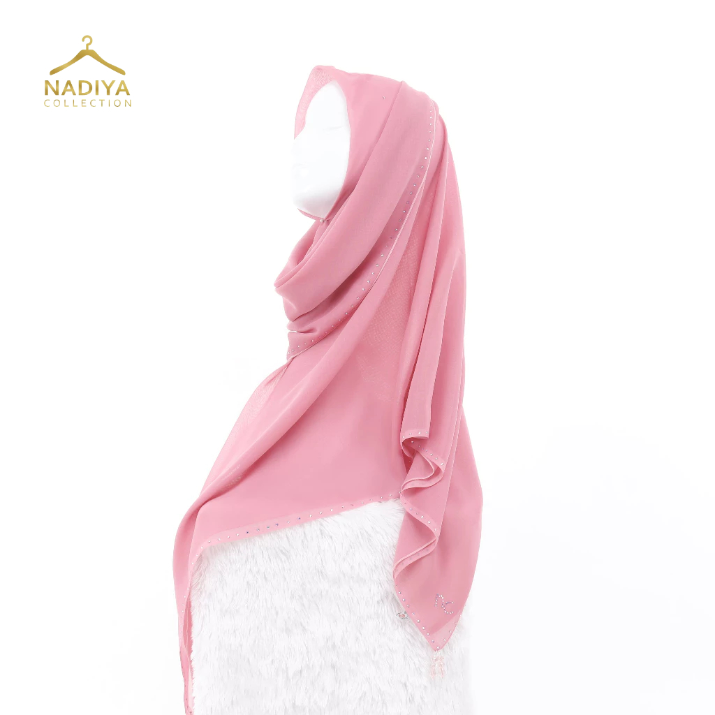 Ayu Lestari Scarf - Alura Sahfira Scarf Paris Japan Square Crystal Premium by Nadiya
