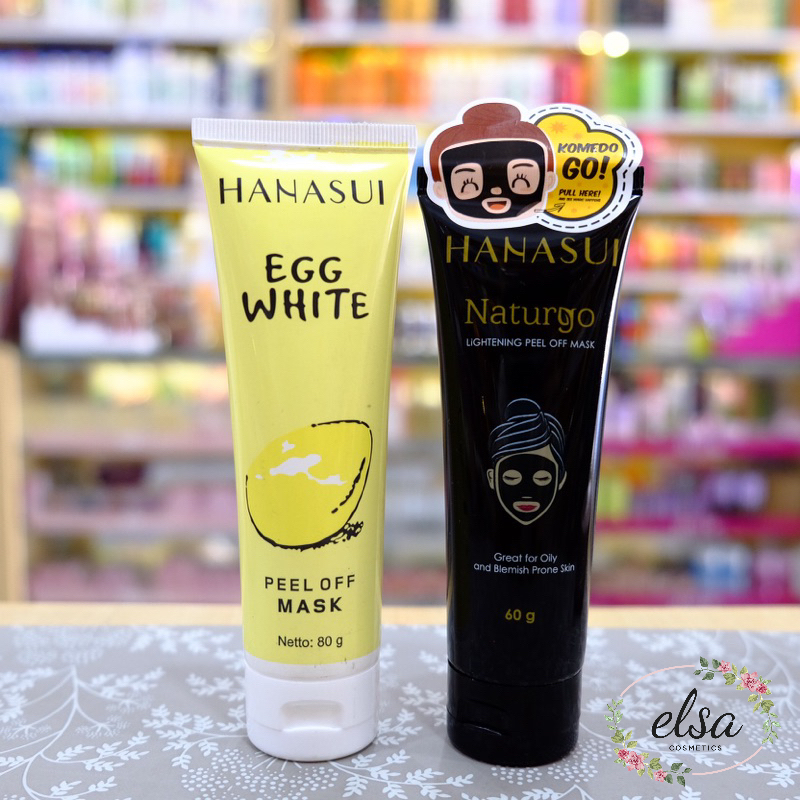 Hanasui Naturgo Black Peel Off Mask / Egg White Peel Off Mask