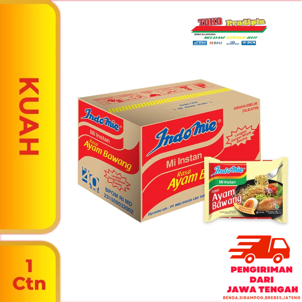 

INDOMIE AYAM BAWANG 1 DUS ISI 40