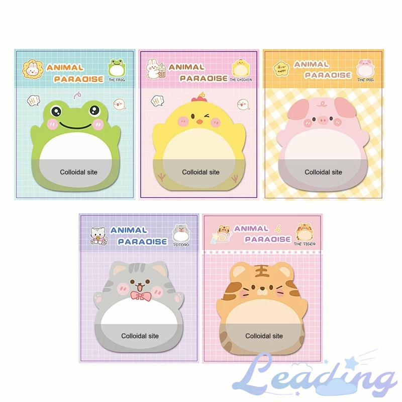 

Sticky Notes Catatan Hewan Kartun Lucu Catatan Tipe Berdiri Kreatif-Le