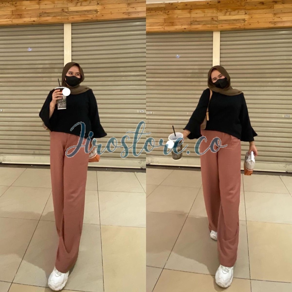 HAYOON PANTS / KULOT JUMBO / CELANA KULOT / KULOT BIGSIZE / LOOSE PANTS / CELANA KULOT VIRAL / CELAN