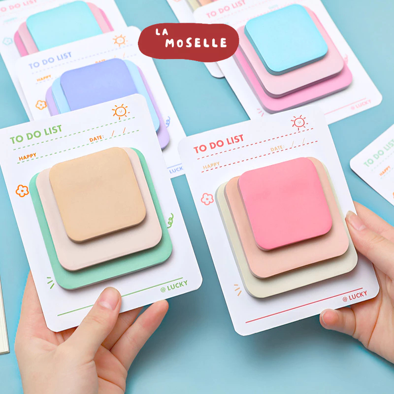 

La Moselle -[SK34] 90 pcs sticky note kertas memo notes warna warni untuk scrapbook dan mencatat