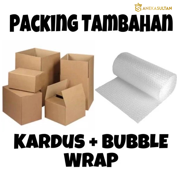

AS Extra Bubble Wrap Atau Dus (Packingan Tambahan Lebih Aman)
