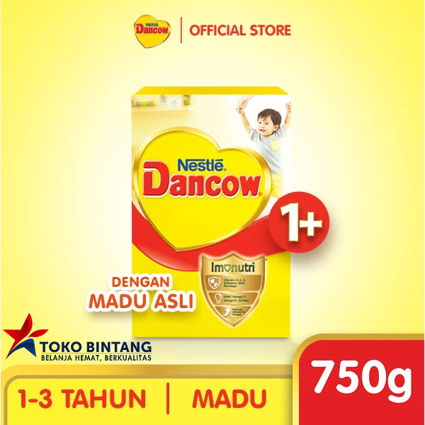 Dancow 1+ 750gr Madu (1-3 Tahun) - Susu Anak
