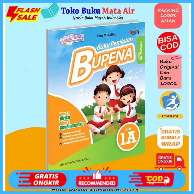 

SALE BUPENA ( BUKU PENILAIAN ) JILID 1A UNTUK SD/MI KELAS I (K13N) ERLANGGA Termurah