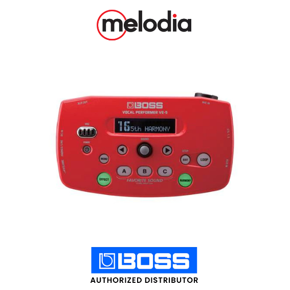 Boss VE-5 Vocal Performer – Red Efek Vokal