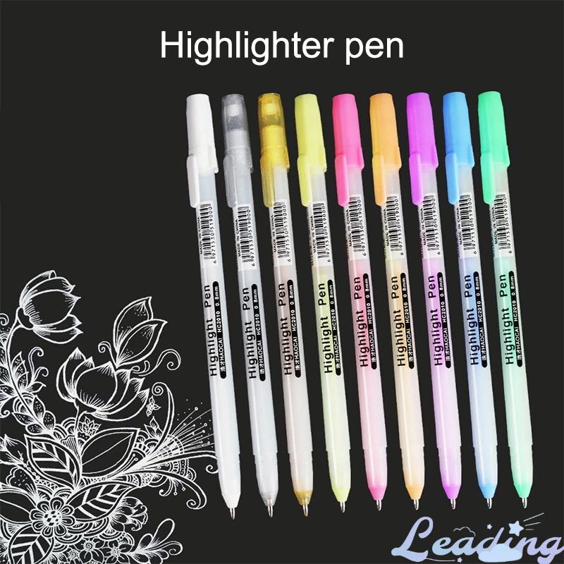 

Pena Sorot Grafiti Putih，Lukisan Anime Warna Pena Berminyak， Pena Penanda Buku Besar Tangan-Le