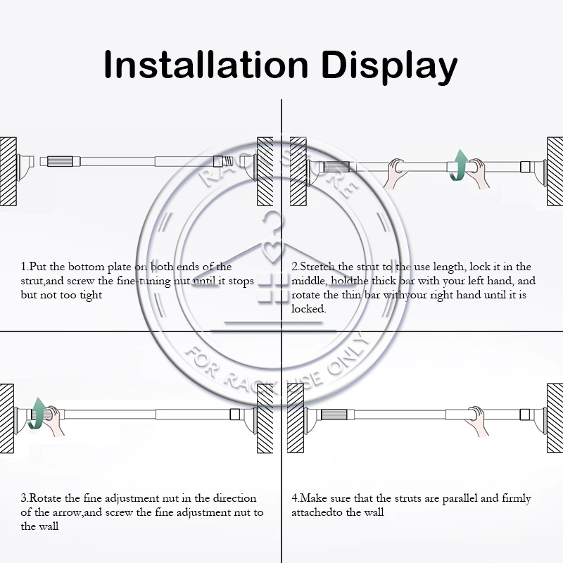 Tiang Gorden Fleksibel Tiang Pipa Tongkat Stainless Steel Fleksibel Tiang Jemuran Baju Gantungan
