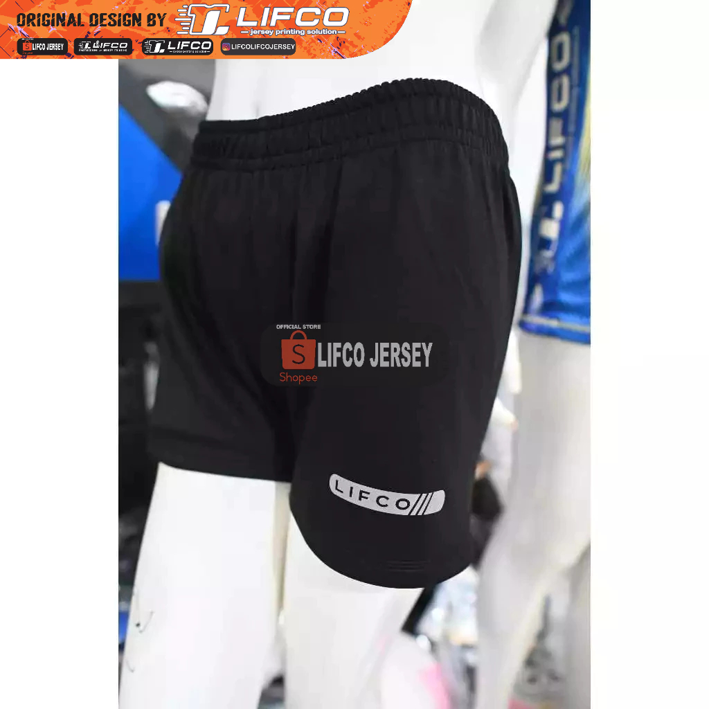 CELANA VOLI CEWEK /CELANA VOLLLEY ORIGINAL LIFCO CEWEK MOLLISH HITAM TANPA NOMOR
