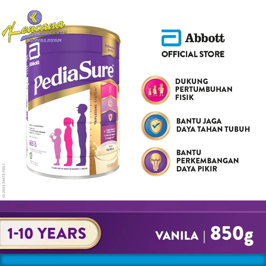 

PediaSure Vanila/Madu 850gr - Nutrisi Pertumbuhan (1-10th) Abbott