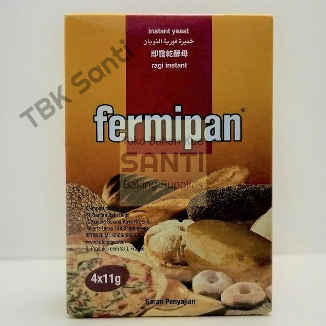 

Fermipan | Ragi Instant Dry Yeast Pengembang Roti/Kue | 11 Gram