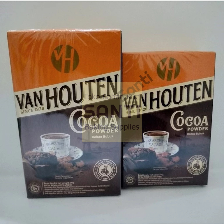 

Van Houten | Cokelat Bubuk Cocoa Powder Bahan Kue | 80 Gram