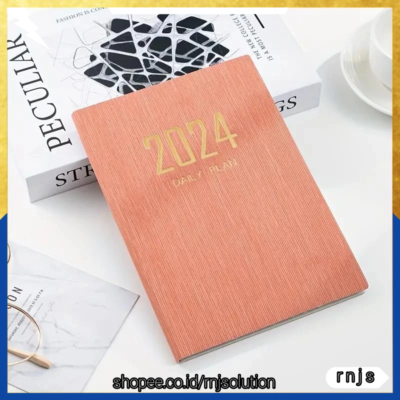 

rnjs MINKYS Buku Catatan Harian 2024 Notebook Planner 365 Days 64 Sheet A5 - MK5
