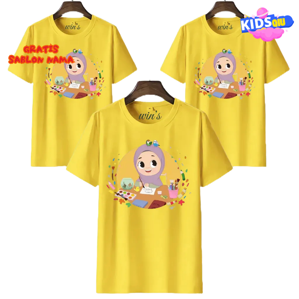 WANITA MUSLIM KAOS ANAK  PEREMPUAN MUSLIM LUCU TERBARU