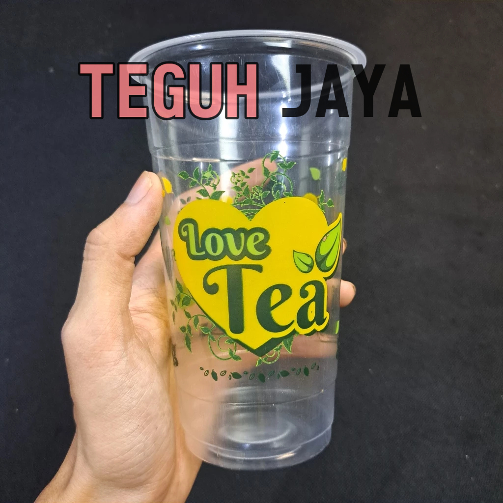 Raspyblooming Gelas Starindo Motif Tea 22 Oz Datar