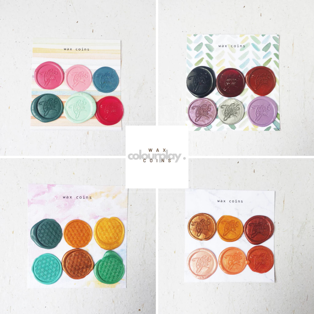 

Wax Coins Set - Ready to Use Wax Seal Instan Siap Pakai [Colourplay]