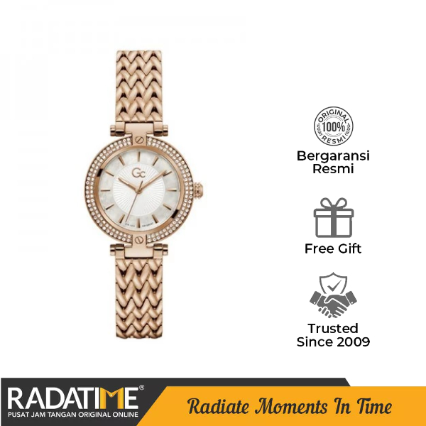 Jam Tangan Wanita Guess Collection Gc Vogue 100% Original Rose Gold Z22001L1MF