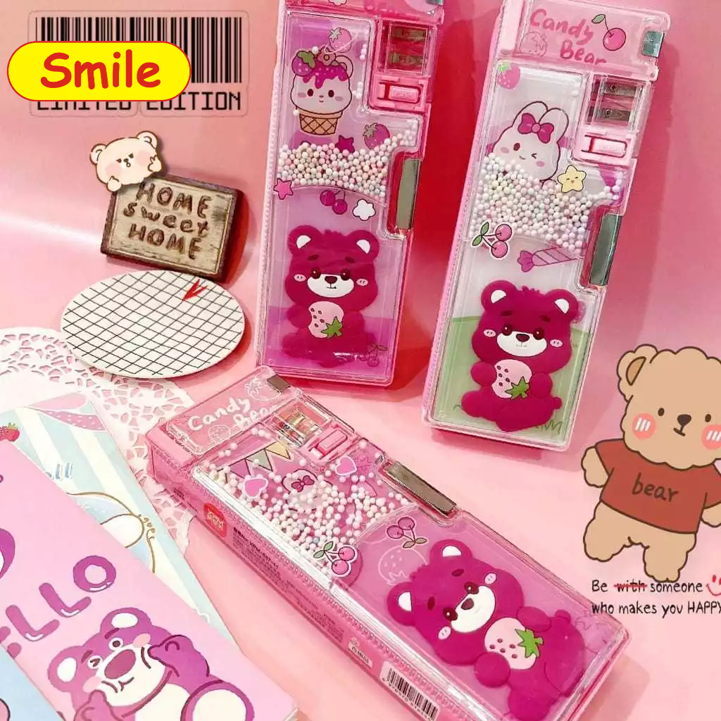 

Tempat Kotak Pensil Anak Sekolah Pencil Case Transparant Tepak Sanrio Kuromi My Melody Cinnamoroll Lotso Unicorn Mix Unofficial Import