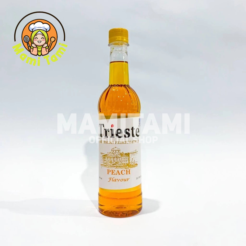 

Mami Tami - Trieste Syrup Peach Premium Flavor 650 ml - HALAL MUI