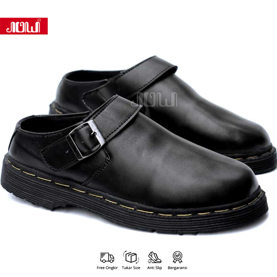 JOW - Sepatu Docmart Slop Gesper Pria