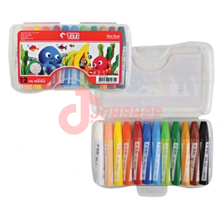 

JOYKO OIL PASTEL KRAYON MINYAK TI-P-12CHC 12 WARNA / COLORS CRAYON ANAK SET TERMURAH