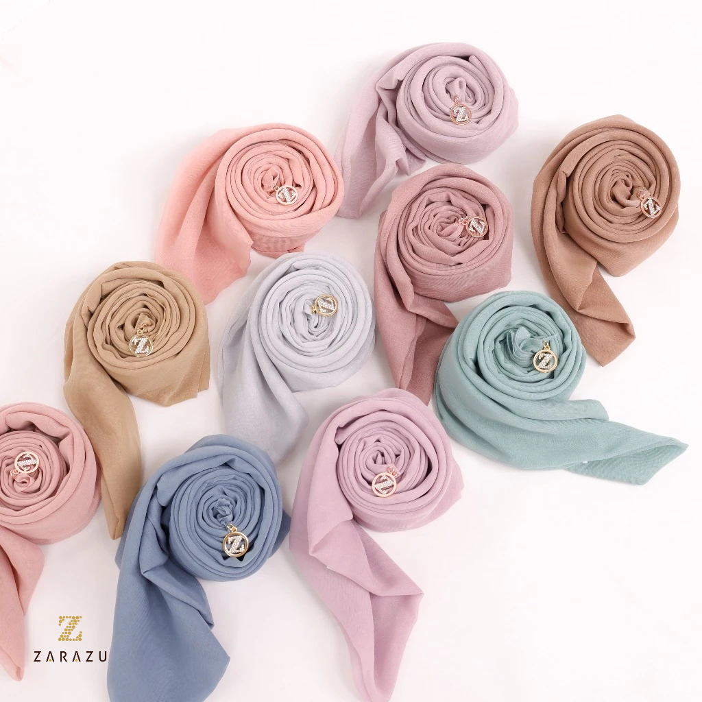 Syahrini Scarves - Puspita Dona Scarf Square Paris Japan Premium by Zarazu [Light Series]