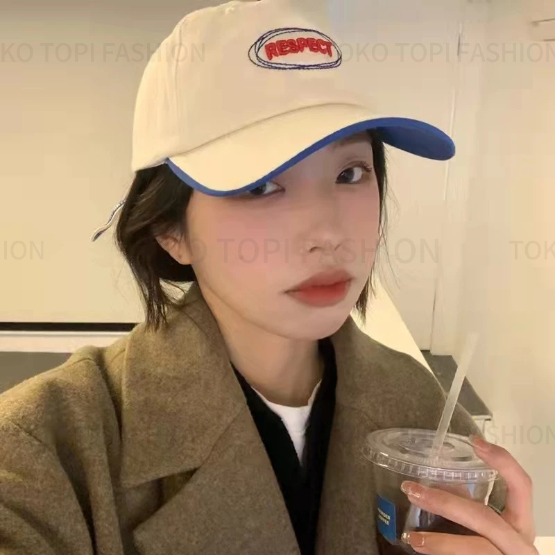 Topi pantai wanita  korea topi baseball impor topi visor wanita outdoor topi hijabers wanita topi ke