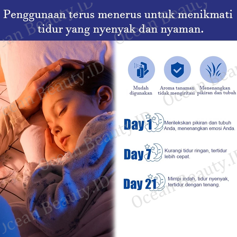 New Sleep spray Deep sleep Aromatherapy essential oil spray Pillow mist Obat tidur spray Sleep Mist