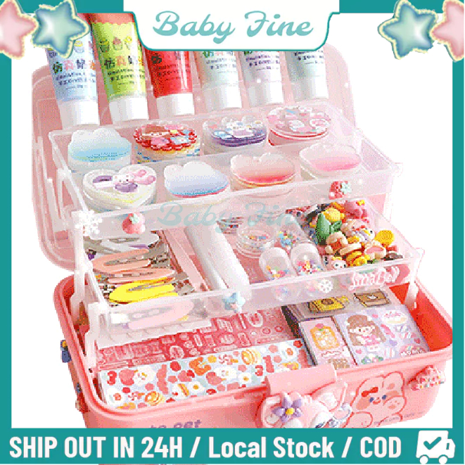 【COD】685 PCS DIY Guka Set Gantungan Kunci Akrilik Set Guka DIY Keychain Set Stiker Guka Anak