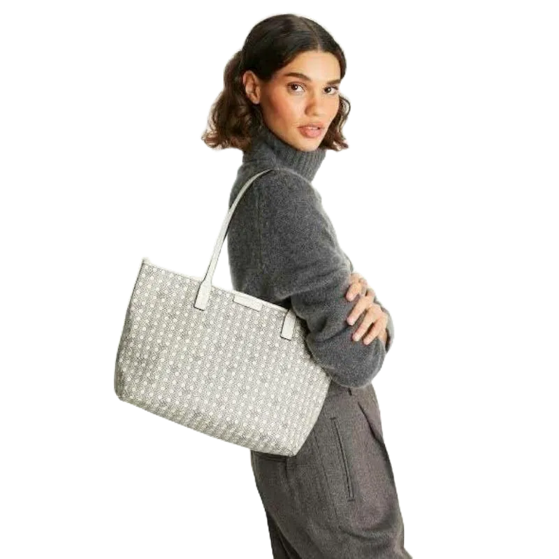 Tas Tory Burch Original Ever Ready Everready Putih White Tote Totebag Wanita Woman Cewek Branded Imp