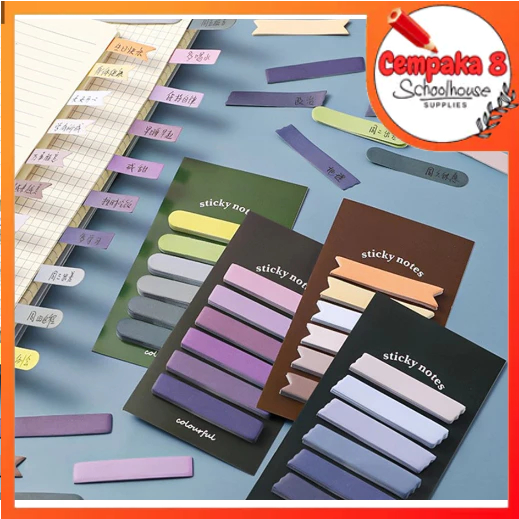 

Sticky Note Gradiasi 6in1 Tempelan Kertas Catatan 120 Lembar Kertas Notes Morandi Warna Gradasi Label Indeks Kertas Deco Colourful - UTI0529