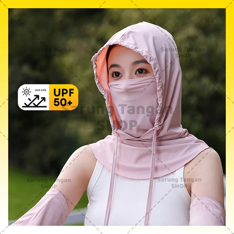 Masker Anti Uv Masker Anti Uv Masker Uv Protection Masker Motor Wanita Masker Earloop Bandana  Luban