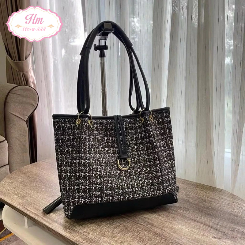 HM - Tote Bag Tas Wanita | Hand Bag Bahan Import 3811