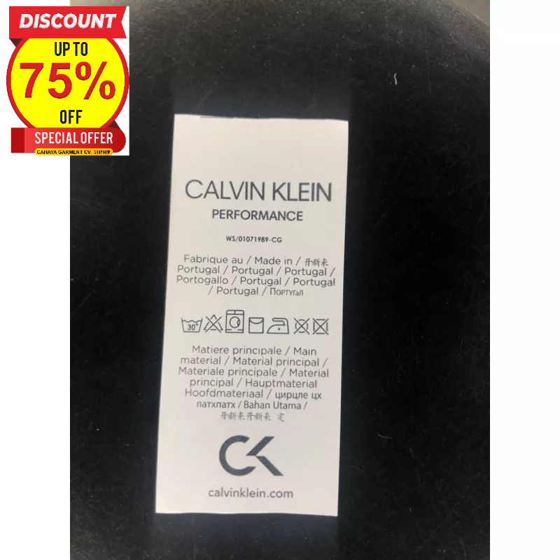 

CK CALVIN KLEIN TAG CARE LABEL WASHING SUPER PREMIUM CO 1X DI KIRIM 600 PCS