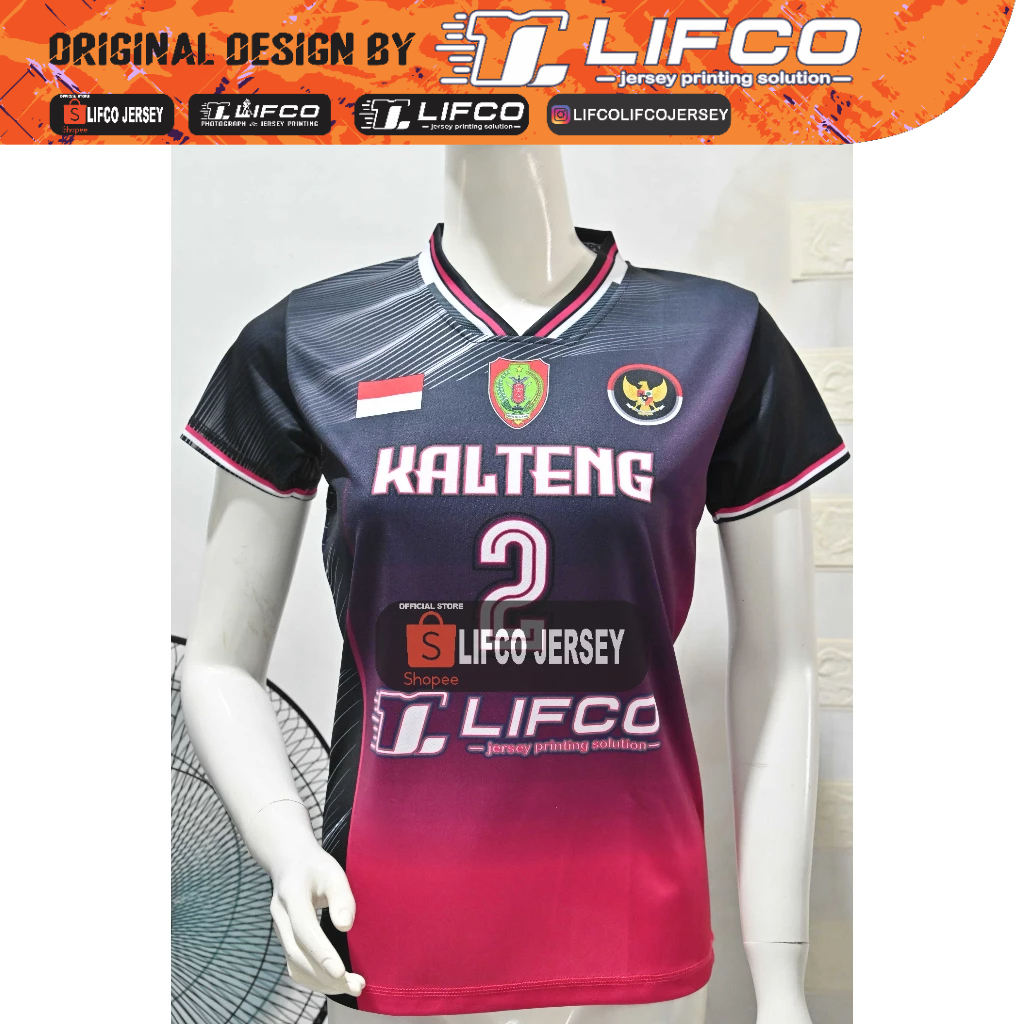 JERSEY LIFCO ORIGINAL BULAN KEMERDEKAAN NUSANTARA SERIES  CEWEK -KALIMANTAN TENGAH-