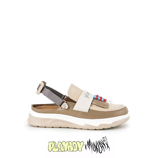 Playboy X Muklay Sepatu Sandal Wanita Kissplay In Cream PB0083CR