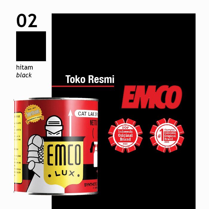 Emco Lux Cat Kayu & Besi 1kg - Hitam