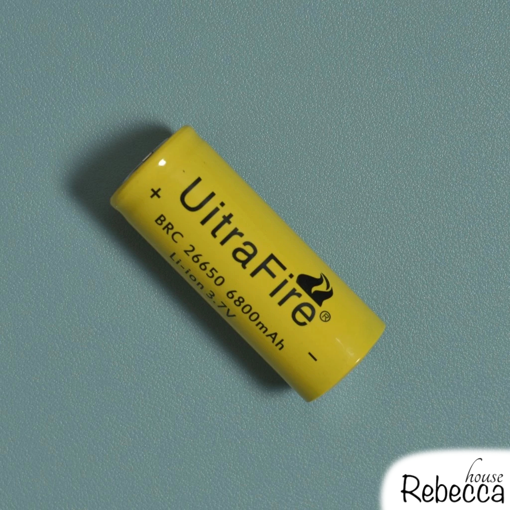 Baterai Senter 26650 Li-ion Ultrafire Yellow Rechargeable