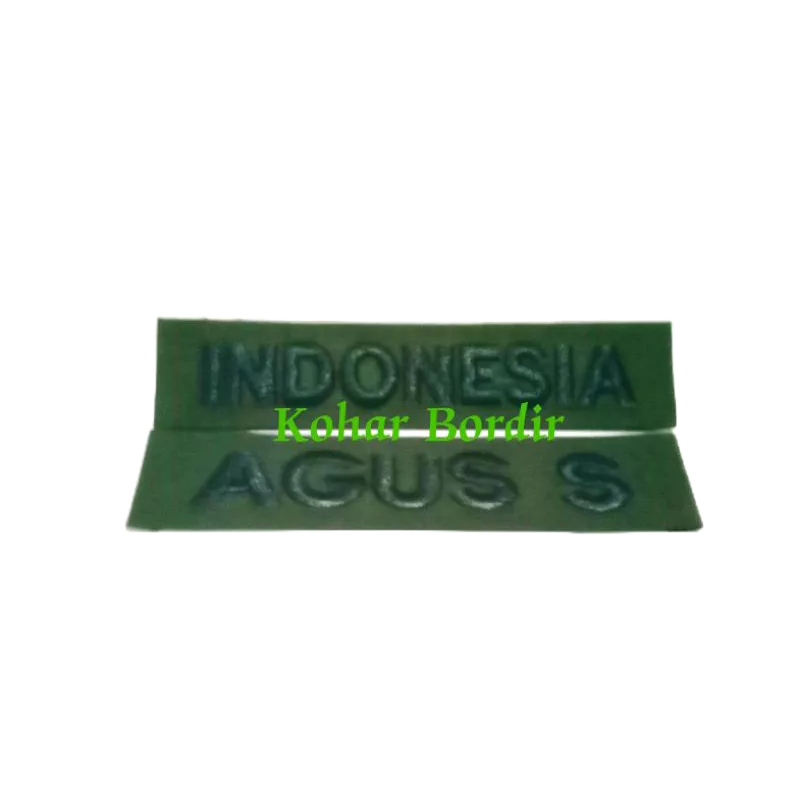 bordir brivet bet nama atribut seragam tni al