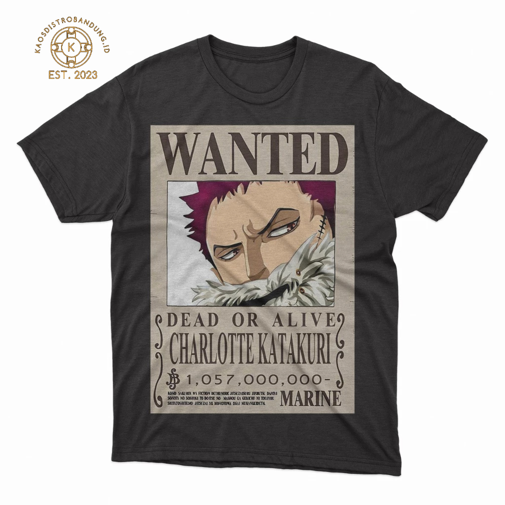 BAJU KAOS Anime One Piece Katakuri Charllote - Kaos Anime - Baju Anime - Baju Unisex - Anime - One P