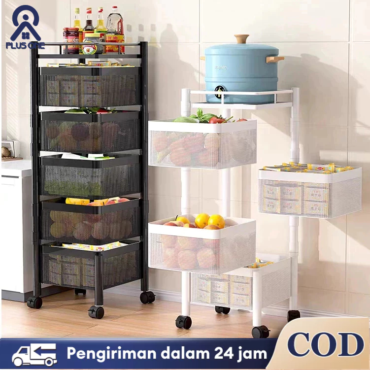 Rak dapur Rak Snack Rak Dengan Roda Geser Rak Ruang Tamu Rak Salon Rak Kamar Mandi Roda