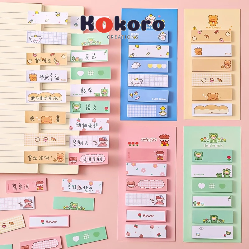 

KokoroCreations - [SK44] Sticky notes 6 baris karakter lucu office cute note