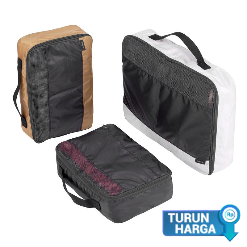Decathlon Forclaz Tas Penyimpanan 1 Set 3 Tas 2019 - 8512006