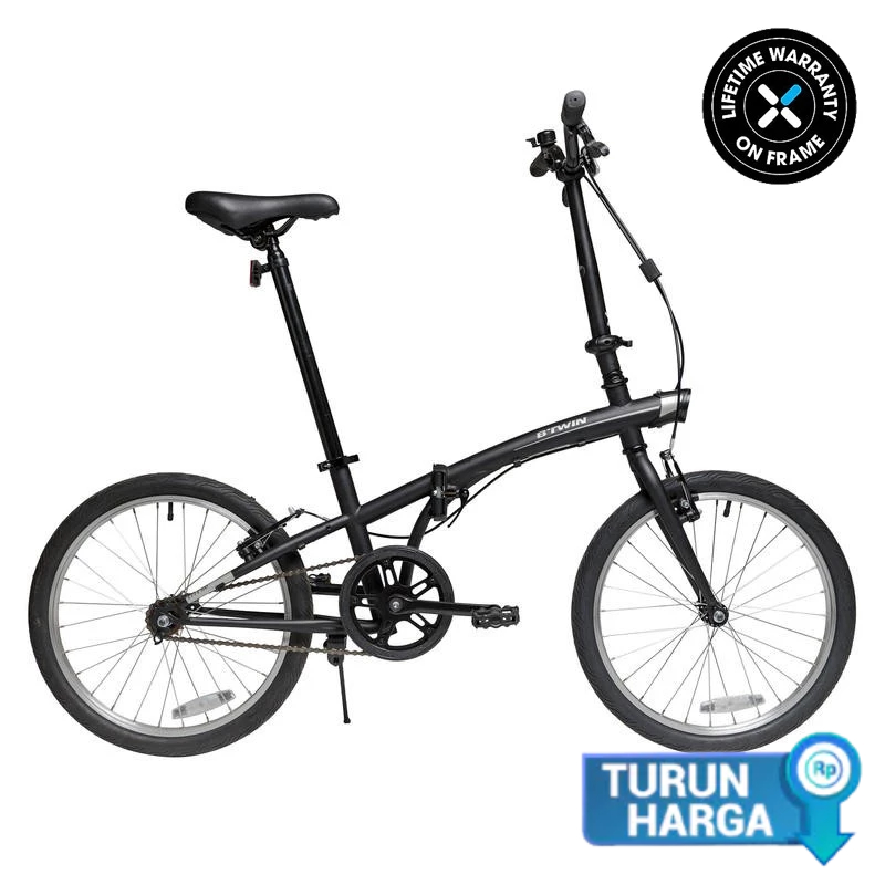 Decathlon Btwin Sepeda Lipat Cbc 100 Tilt Black - 8545022