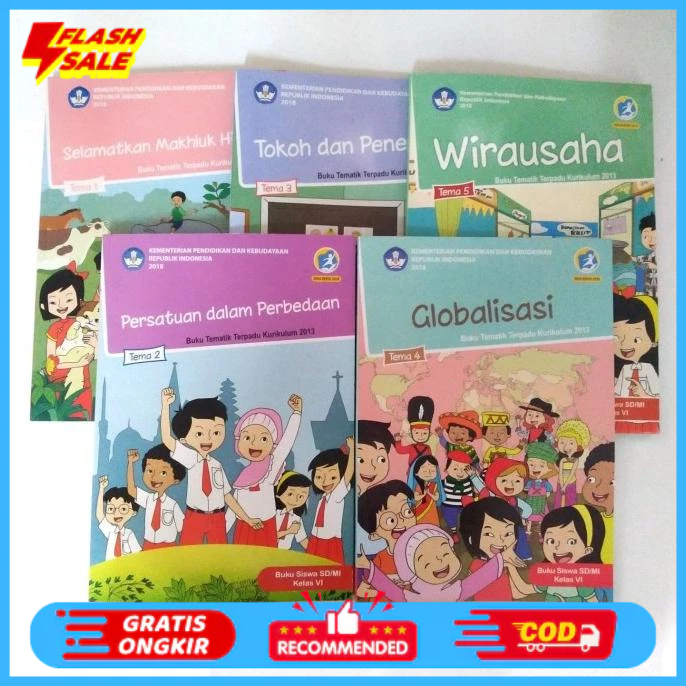 

SALE BUKU TEMATIK SD PAKET KELAS 6 TEMA 12345 Termurah
